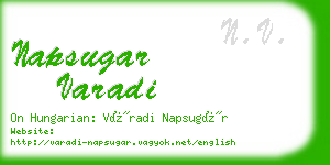 napsugar varadi business card